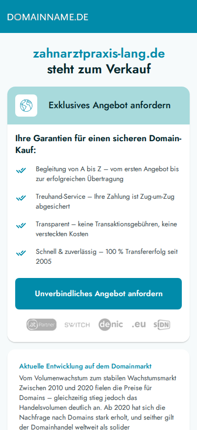 Mobilgerät: zahnarztpraxis-lang.de